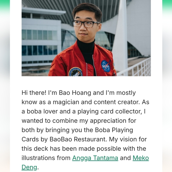 Boba playing cards by baobao restaurant - Picture 10 of 10